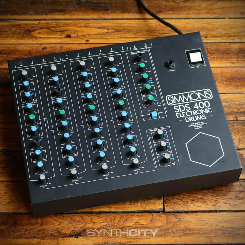 Simmons SDS 400 4-Channel Drum Sound Module 1984 - Black image 1
