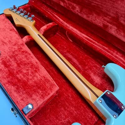 2010 Fender Classic '50s Stratocaster Surf Green w/Fender Black Tolex Hardcase image 13