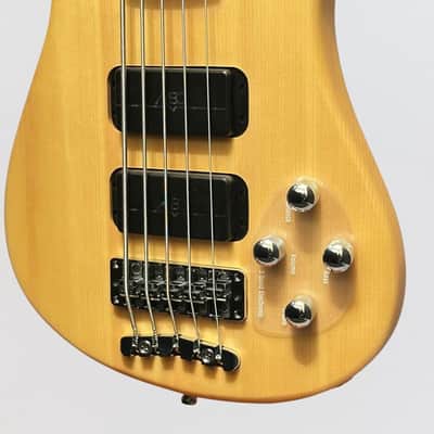 Warwick Rockbass Streamer Standard 5-String Electric Bass Guitar - Natural image 5