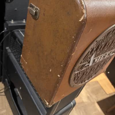 Ampro Deluxe Speaker Cab Cabinet Vintage 1940’s - Brown image 3