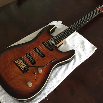 Godin Artisan ST1, 1994, USA-Canada, Hight gloss Cognac burst image 11
