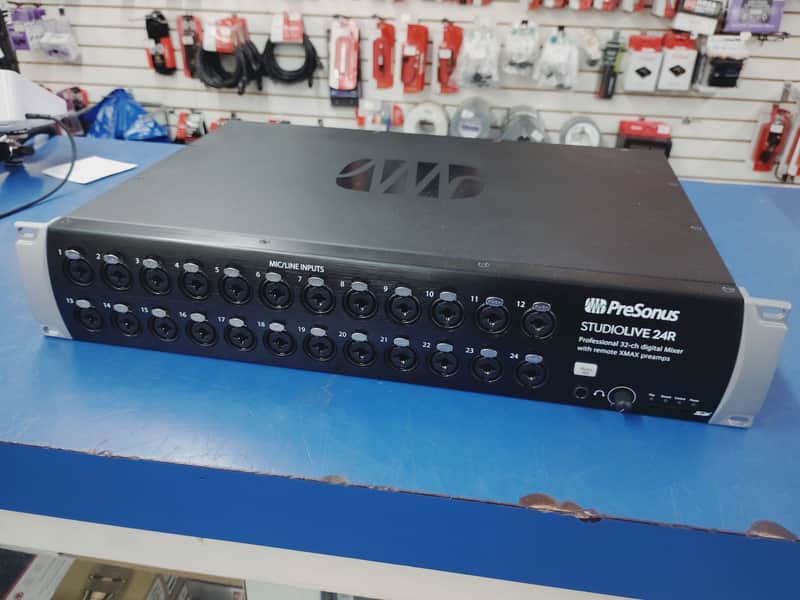 PreSonus StudioLive 24R 32-Channel Rackmount Digital Mixer 2017 - Present - Black image 1