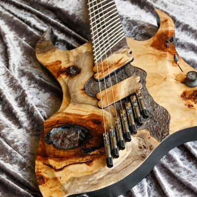 Build to Order GB Liuteria Boutique Sephitroth 7 string fanned volcano edition image 3