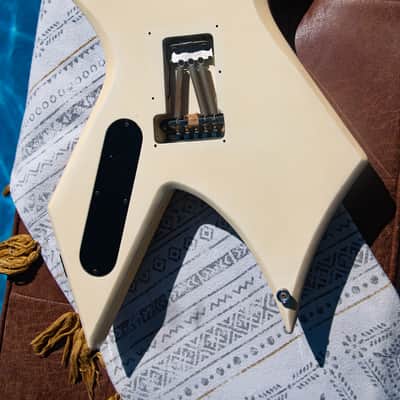 1985 B.C. Rich Warlock  - Aged White - Made in Japan - Pro Set Up w Perfect Frets/Action/Intonation! Shred Master Supreme image 14