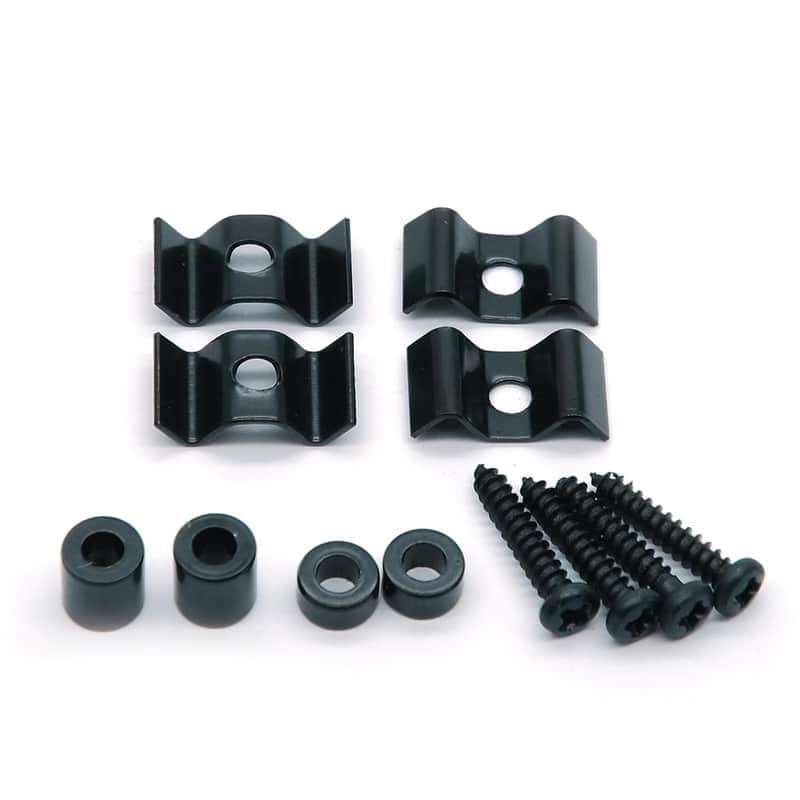 4Pcs Metal Vintage Style Guitar String Trees Guides Retainers For Fender Strat Or Tele Style Electric Guitar (Black) image 1