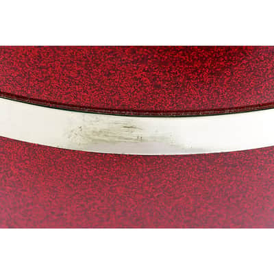 LP Galaxy Fiberglass Fausto Cuevas III Signature Conga, Arena Red with Gold Hardware Regular 11.75 in. image 3