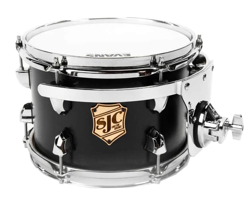SJC Custom Drums Tour Series Rack Tom - 7 x 10 inch - Matte Black image 1