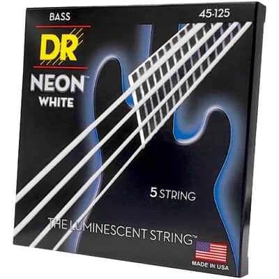 NWB5-45 Hi Def Neon White Medium 45-125 DR Strings image 1