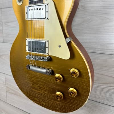 Gibson Custom 1957 Les Paul Goldtop Reissue Electric Guitar - Murphy Lab Ultra Heavy Aged Double Gold image 5
