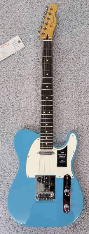 Mint Fender Player II Telecaster guitar, Rosewood Fingerboard, Aquatone Blue - MIM image 1