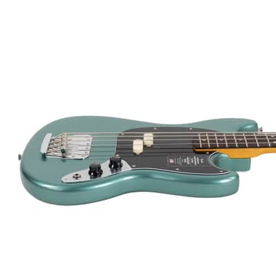 Fender American Professional Classic Mustang Bass - Faded Sherwood Green Metallic image 5
