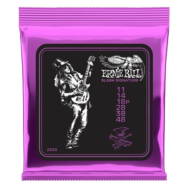 ERNIE BALL 2200 Slinky Slash Signature 11-48 Nickel plated Steel. Saiten für E-Gitarre Bild 1