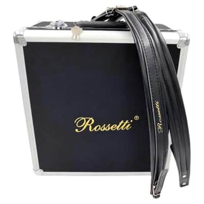 Rossetti 3412-GCF-BK 3 Row, 3-Switch, 34 Treble, 12 Bass Diatonic Button Accordion in Black - G,C,F Tuning image 4