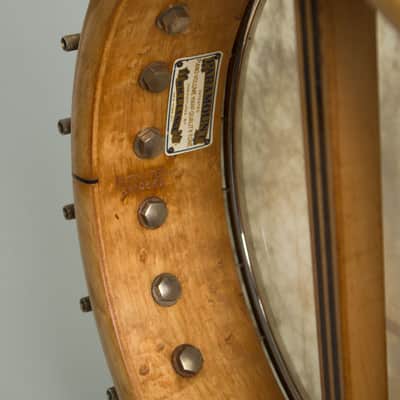 Paramount Style A Tenor Banjo (1924), ser. #4307, black hard shell case. image 19