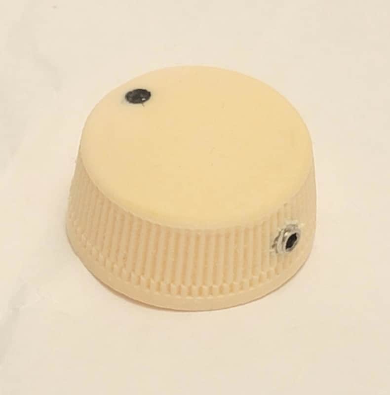1940's-60's Style Dakaware Cream 1" Guitar or Amp Knob; Supro, Oahu, National! image 1