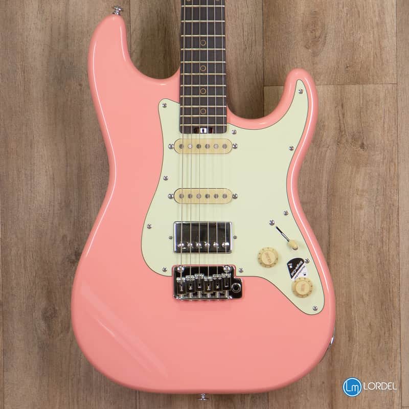 Schecter Nick Johnston signature HSS - Atomic Coral image 1