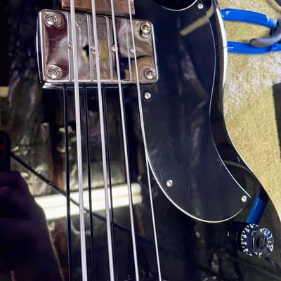 Epiphone EB-0 short scale bass guitar in black/ebony image 6
