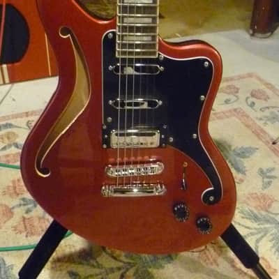D'Angelico Premier Bedford SH fixed bridge 2025 - Wine Red. With Gig Bag. image 1