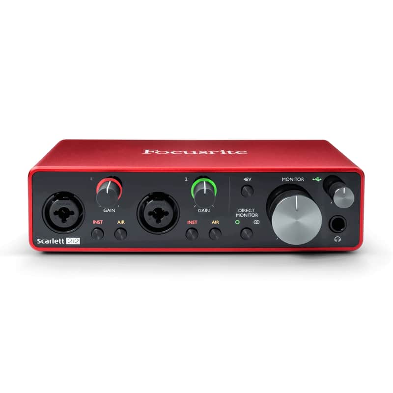 Focusrite Scarlett 2i2 3rd Gen USB Audio Interface 2019 - Present - Red / Black image 1