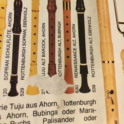 Moeck Tuju 236 F Alto recorder. A440 - Maple - like mint image 10
