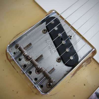 Fender "Esquire" Spanish Electric Solid Body Electric Guitar Original Brown Case Circa-1960-Blonde Lacquer Ash Body image 18