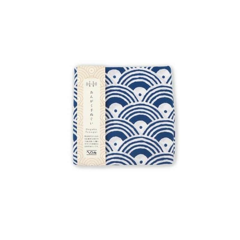 Disk Union Japan Disk Tenugui Record Blue Sea Wave Hand Towel …
