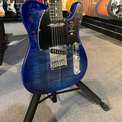 Fender American Ultra Telecaster Plus Top 2021 Denim Burst image 2