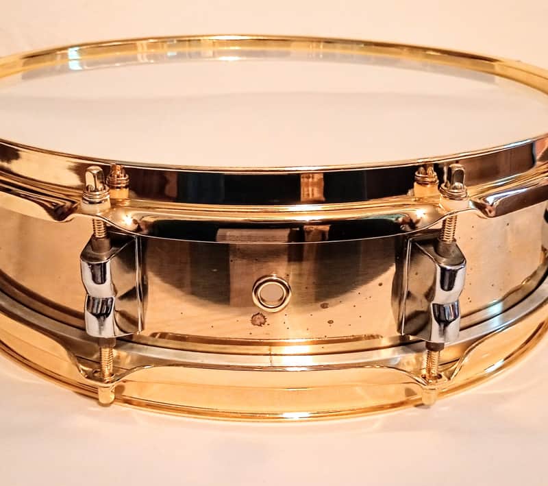 UNMARKED BRASS PICCOLO SNARE DRUM 13"/8L- FREE SHIP TO C-USA! image 1