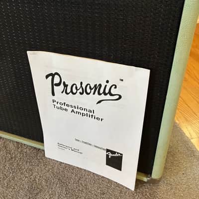 Fender Custom Shop Prosonic Professional Tube Amp Combo Green Lizard w/ foot switch & custom cover image 8