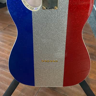 Fender Buck Owens Signature Telecaster 2024 - Red/Silver/Blue Sparkle 7lbs. 15.2oz. #MX24068200 image 7