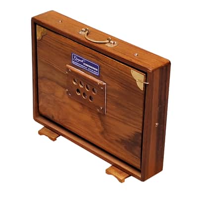 2 Octave Shruti Box Premium Teak Wood Indian Drone Instrument 440Hz image 4
