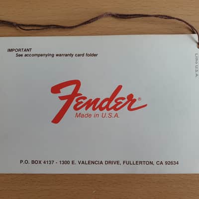 [Vintage] Fender Jazz Bass Owner's Manual 1978 (#3) image 2