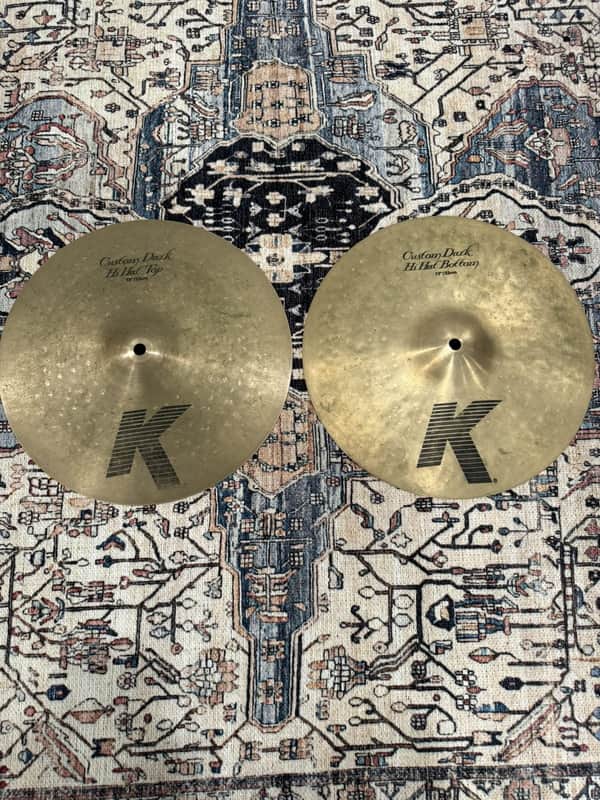 Zildjian K Custom 13" Dark Hi-Hat Cymbals (Pair) image 1