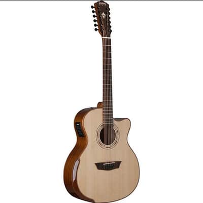 Washburn Comfort Series G15SCE-12 12-String Acoustic Electric Guitar Cutaway image 12