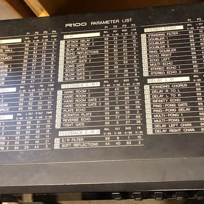 Yamaha R1000 Digital Reverberation 1980s - Black image 3