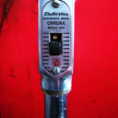 Vintage 1950's Electro-Voice 950 Cardax Crystal Microphone Hi Z w accessories image 5