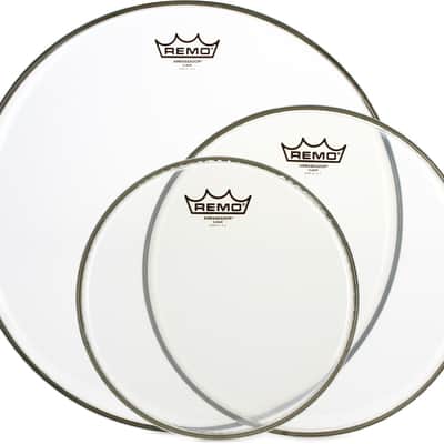 Remo Ambassador Clear 3-piece Tom Pack - 10/12/16 inch image 1