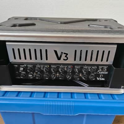 Carvin V3M 3-Channel 50-Watt Micro Tube Guitar Amp Head 2010s - Silver image 6
