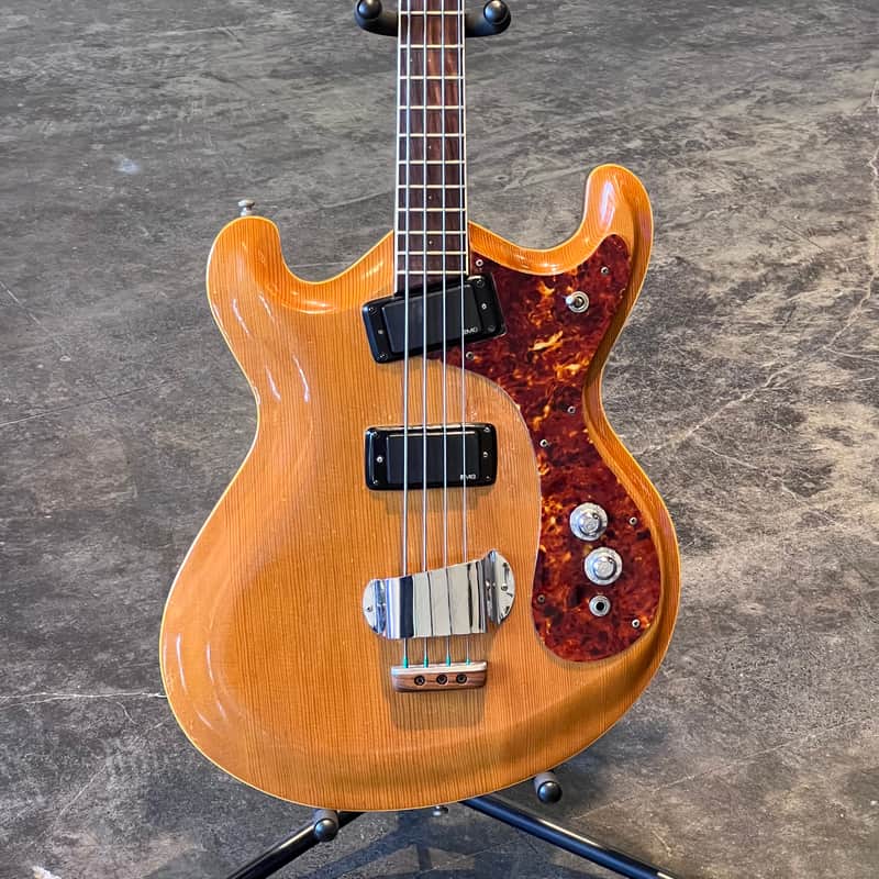 1960s Mosrite Joe Maphis Bass - Natural Spruce image 1