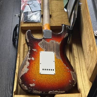 2024 Fender Stratocaster Super Heavy Relic 1965 Sunburst Sparkle Custom Shop image 13