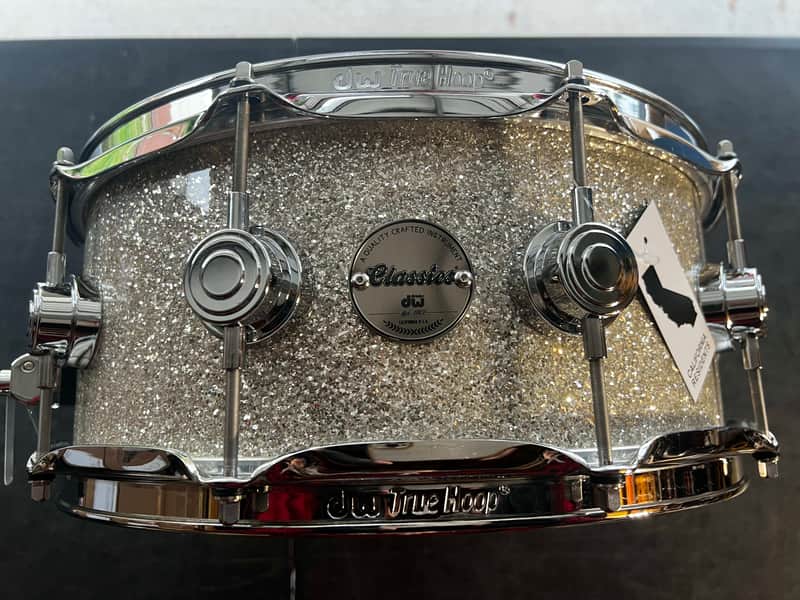 DW 5.5" x 14" Collector's Series Classics Shell Snare Drum - Broken Glass w/ Chrome Hardware