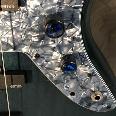 Warmoth Jazzmaster  Bass 4: BLUE Beauty image 4
