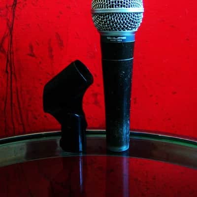 Vintage 1980's USA Shure SM58 Handheld Cardioid Dynamic Microphone Low Z w mic clip image 10
