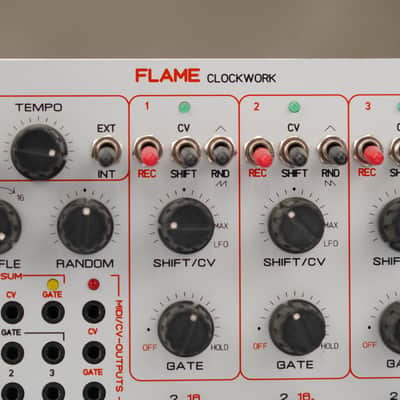 Flame Clockwork Eurorack Module w/ Box & Patch Cables #58515 image 5