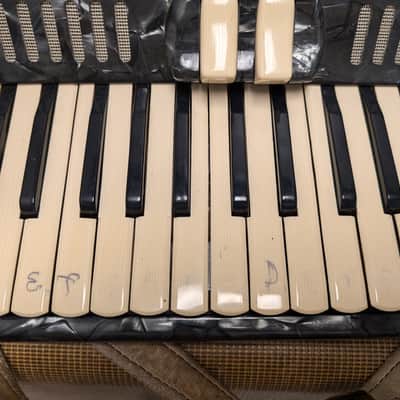 Salanti N. 245 Piano Accordion - Black w/ Case *as-is* image 4