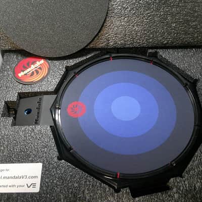 Synesthesia Mandala Drum V3 - USB & 5-PIN MIDI Controller Pad - Black and Blue image 11