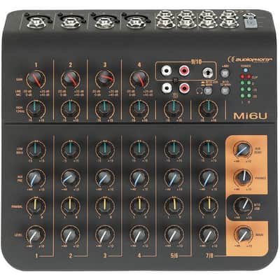 Audiophony Mi6U 6-channel mixer with USB image 2