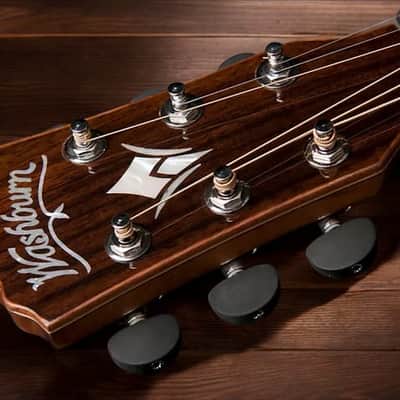 Washburn WCG25SCE Comfort Series Grand Auditorium Cutaway w/ Electronics Natural (B-Stock) image 3