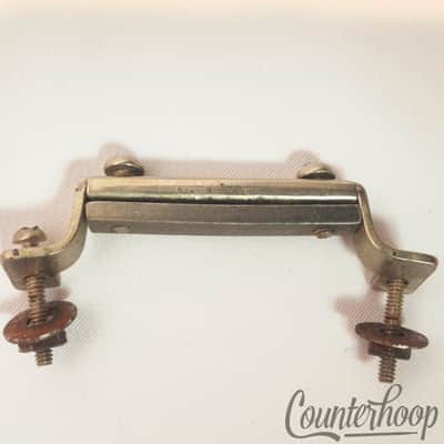 *Gretsch Snare Drum Butt Plate Vintage 40s Broadkaster Nickel 2 1/4"Marching USA image 2