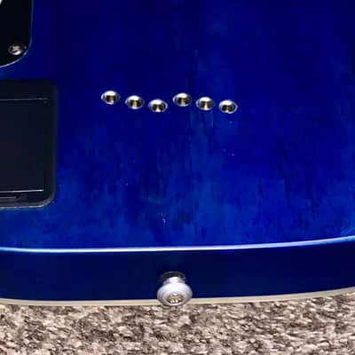 Schecter C-1 Platinum with Rosewood Fretboard 2014 - Present - See-Thru Blue Satin image 12